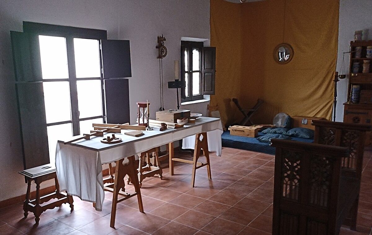 Casa Bellomonte, recreación de una imprenta del siglo XV. Belmonte, La Mancha.